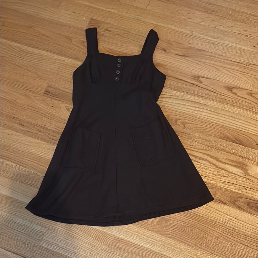 Byer California Brown Sleeveless A-line Mini Dress